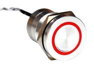 CAPACITIVE SW, DPDT, 0.01A, 12V, GRN/RED