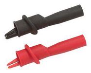 ALLIGATOR CLIP, 4MM BANANA PLUG, BLK/RED