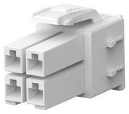 PLUG HOUSING, 4POS, PA 66, NATURAL