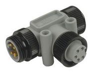 SENSOR SPLITTER, T-STYLE, TPE, GREY