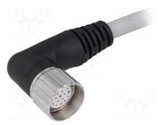 Cable: for sensors/automation; M23; PIN: 19; angled; 5m; plug; 7.5A MURRELEKTRONIK