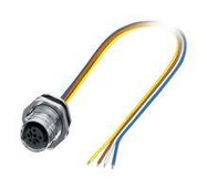 SENSOR CORD, 4P M12 RCPT-FREE END, 500MM