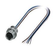 SENSOR CORD, 5P M12 RCPT-FREE END, 500MM