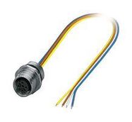 SENSOR CORD, 4P M12 RCPT-FREE END, 500MM