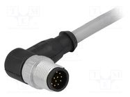 Connector: M12; plug; PIN: 12; male; A code-DeviceNet / CANopen; 5m HARTING