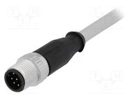 Connector: M12; plug; PIN: 8; male; A code-DeviceNet / CANopen; 1m HARTING