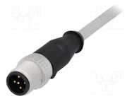 Connector: M12; plug; PIN: 5; male; A code-DeviceNet / CANopen; 1m HARTING