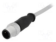 Connector: M12; plug; PIN: 3; male; A code-DeviceNet / CANopen; 5m HARTING