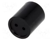 Spacer sleeve; LED; Øout: 7.5mm; ØLED: 5mm; L: 7mm; black MENTOR