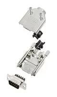 D SUB CONNECTOR, PLUG, 9POS, SCREW