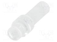 Fiber for LED; round; Ø2.8mm; Front: flat; straight; polycarbonate MENTOR