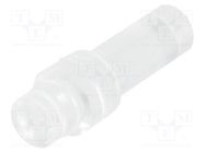 Fiber for LED; round; Ø2.8mm; Front: flat; straight; polycarbonate MENTOR