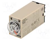 Timer; 0,1min÷10h; DPDT; 250VAC/5A; 24VDC; socket; -10÷50°C; PIN: 8 OMRON