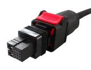 CONNECTOR, I/O, PLUG, 10POS, CRIMP