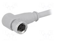 Connector: M8; 3m; female; PIN: 3; IP67; angled 90°; plug CONEC
