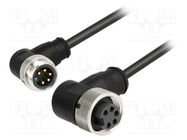 Cable: for sensors/automation; 7/8",both sides; 1.5m; male; PIN: 5 HARTING