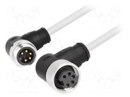 Cable: for sensors/automation; plug; 1m; PIN: 5; PVC HARTING