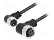 Cable: for sensors/automation; plug; 2m; PIN: 4 HARTING