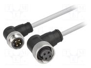 Cable: for sensors/automation; 7/8",both sides; 2m; male; female HARTING