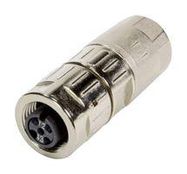 SENSOR CONNECTOR, M12, RCPT, 4POS, CABLE