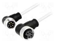 Cable: for sensors/automation; 7/8",both sides; 0.3m; male; PIN: 5 HARTING