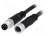 Cable: for sensors/automation; PIN: 4; 0.5m; plug HARTING
