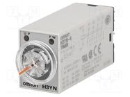 Timer; 0,1s÷10min; 4PDT; 250VAC/3A; 24VDC; socket; -10÷50°C; PIN: 14 OMRON