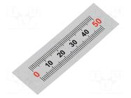 Ruler; figures horizontally arranged,L,self-adhesive; W: 11mm ELESA+GANTER