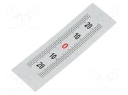 Ruler; M; W: 11mm; silver; plastic; Length: 50mm; self-adhesive ELESA+GANTER