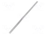 Ruler; U; W: 11mm; silver; plastic; Length: 500mm; self-adhesive ELESA+GANTER