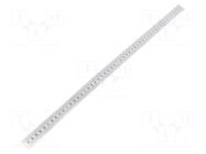 Ruler; M; W: 11mm; silver; plastic; Length: 500mm; self-adhesive ELESA+GANTER