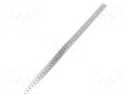 Ruler; M; W: 11mm; silver; plastic; Length: 400mm; self-adhesive ELESA+GANTER