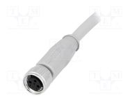 Connector: M8; Len: 3m; female; PIN: 3; straight; plug; IP67 CONEC