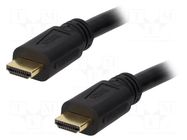 Cable; HDMI plug,both sides; PVC; Len: 10m; black; HDMI 1.4 LOGILINK