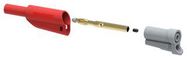 CONN, BANANA, PLUG, 36A, SCREW, RED