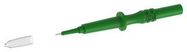 TEST PROBE CONN, NEEDLE, 1A, 600V, GREEN