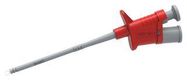 TEST PROBE CONN, PINCER CLIP, 6A, RED