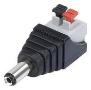 ADAPTER, 2.1MM DC PLUG-2POS TERMINAL