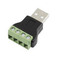 USB CONNECTOR, PLUG, 4POS, CABLE