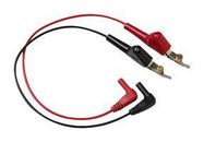 TEST LEAD W/ALLIGATOR CLIP, BLACK/RED