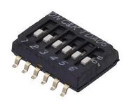 DIP SWITCH, SPST, 0.025A, 24VDC, SMD