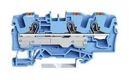 TERMINAL BLOCK, DINRAIL, 3WAYS, 8AWG