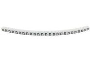 CABLE MARKER, PRE PRINTED, PVC, WHITE