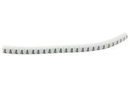 CABLE MARKER, PRE PRINTED, PVC, WHITE