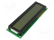 Display: LCD; alphanumeric; STN Positive; 20x2; 146x43x14mm; LED DISPLAY ELEKTRONIK