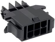 PLUG HOUSING, 14POS, NYLON, BLACK