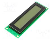 Display: LCD; alphanumeric; STN Positive; 20x2; 116x37x12mm; LED DISPLAY ELEKTRONIK