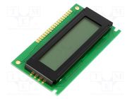 Display: LCD; alphanumeric; STN Positive; 16x2; 84x44x12.4mm; LED DISPLAY ELEKTRONIK