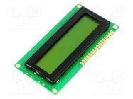 Display: LCD; alphanumeric; STN Positive; 16x2; 80x36x9mm; PIN: 16 DISPLAY ELEKTRONIK