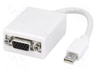 Converter; D-Sub 15pin HD socket,mini DisplayPort plug; white LOGILINK